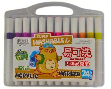 Marker Acrylic Super Lavabile 24 culori C0106 foto