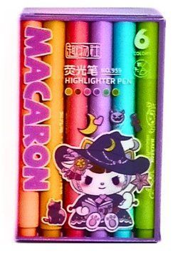 Marker Macaron 6 culori B0587 foto
